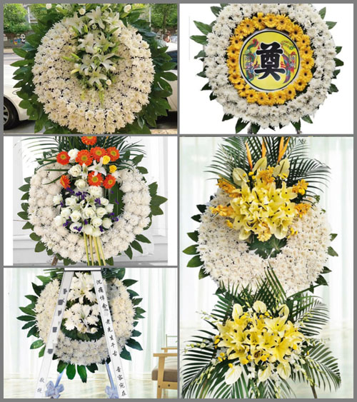 四川成都温江区和盛镇土桥村花圈速递